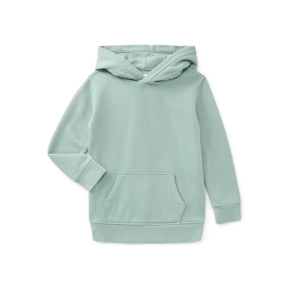 Wonder Nation Boys' Fleece Hoodie with Long Sleeves, Sizes 4-18 & Husky