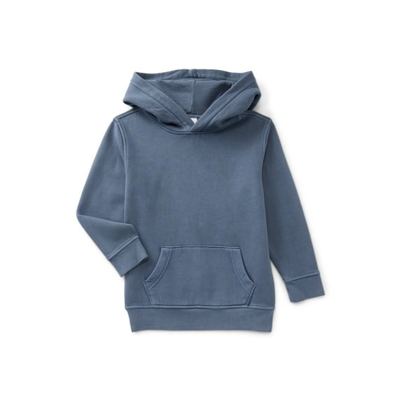 Wonder Nation Boys' Fleece Hoodie with Long Sleeves, Sizes 4-18 & Husky