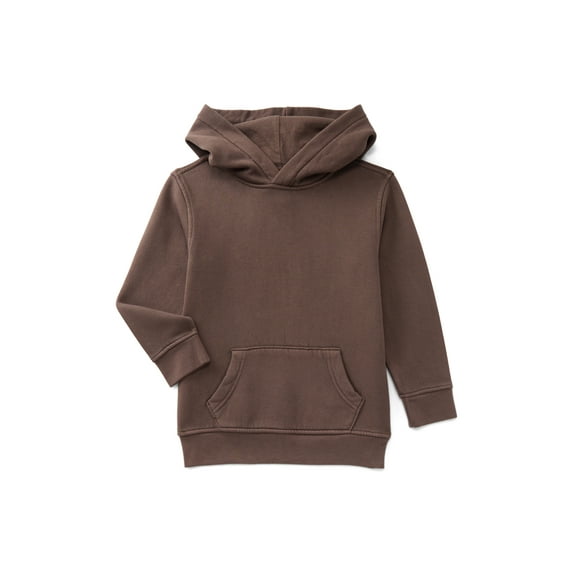 Wonder Nation Boys' Fleece Hoodie with Long Sleeves, Sizes 4-18 & Husky