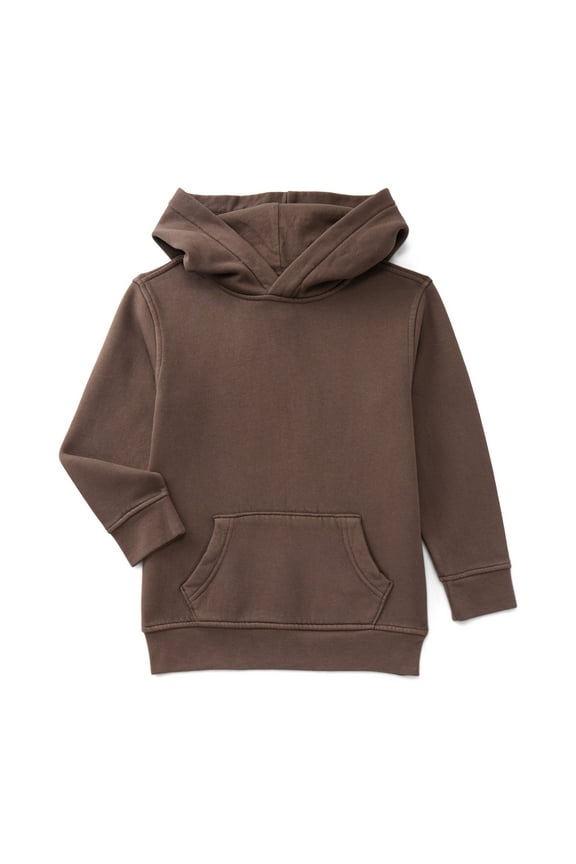 Boys' Fleece Hoodie with Long Sleeves, Sizes 4-18 & Husky