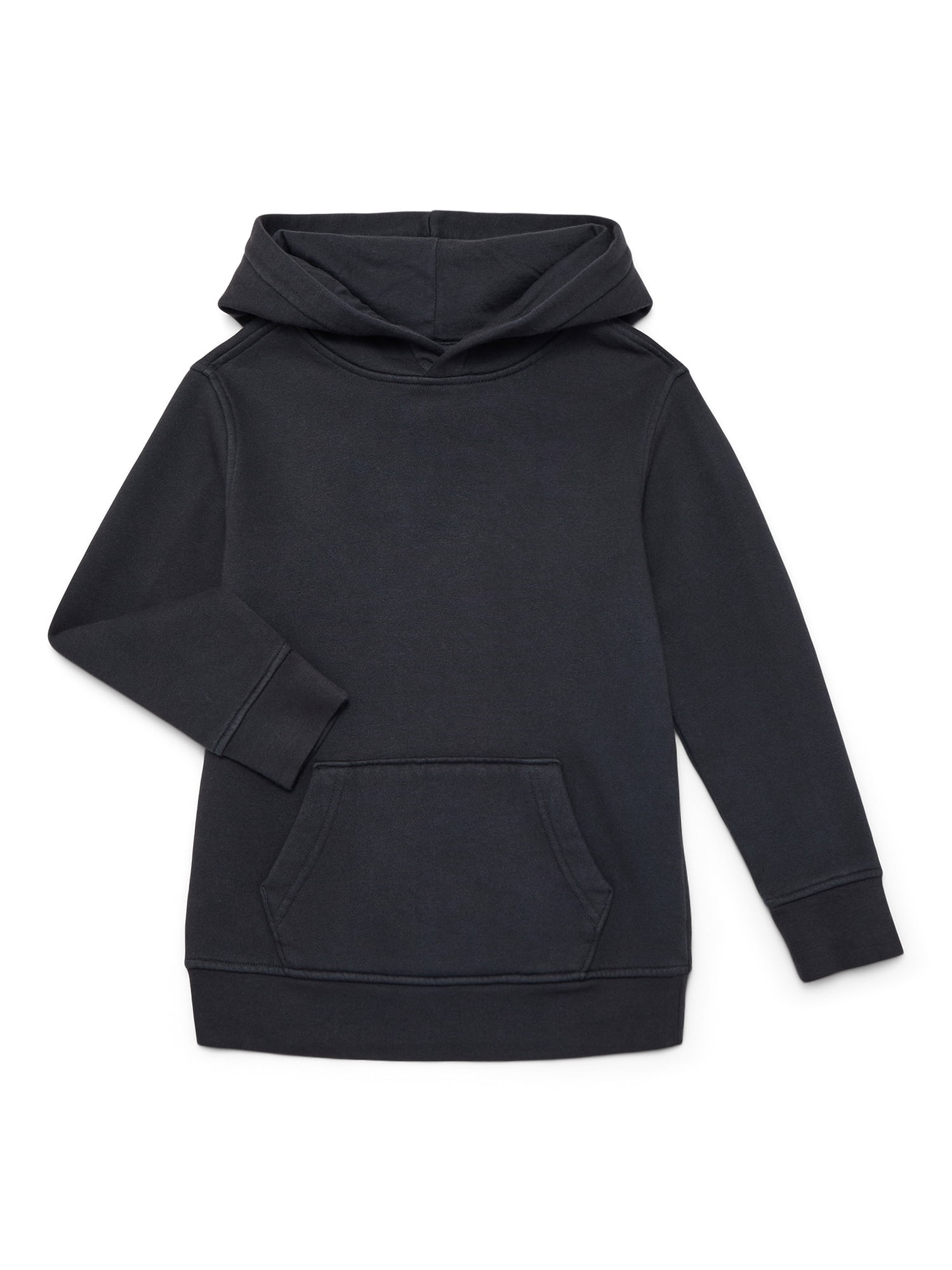 Wonder Nation Boys' Fleece Hoodie with Long Sleeves, Sizes 4-18 & Husky