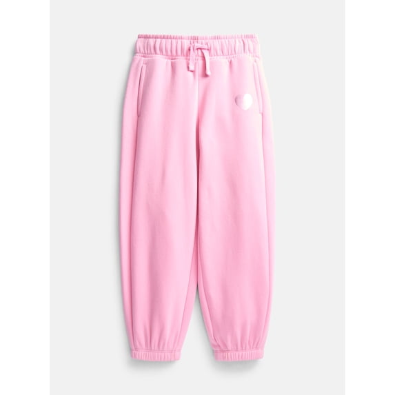 Wonder Nation Girls Fleece Joggers, Sizes 4-18 & Plus