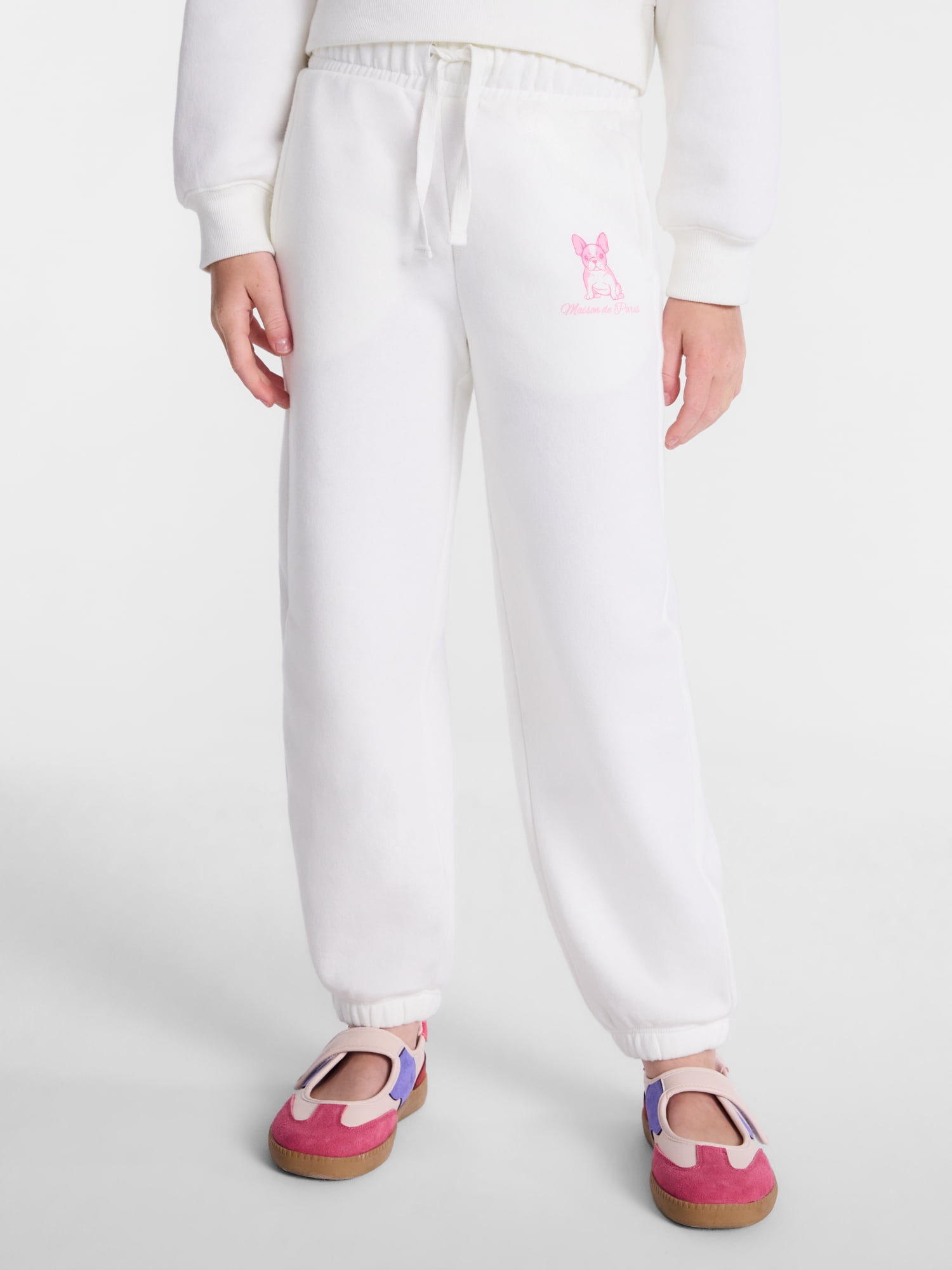 Wonder Nation Girls Fleece Jogger, Sizes 4-18 & Plus