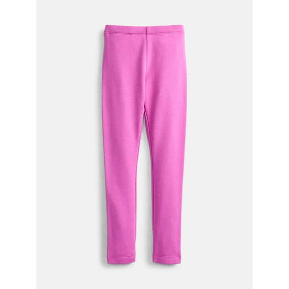 Wonder Nation Girls Fleece Leggings, Sizes 4-18