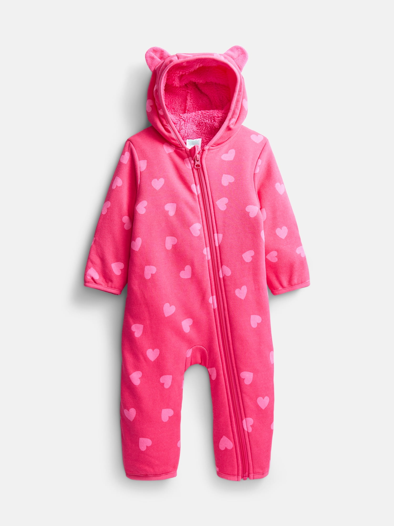 Wonder Nation Baby Fleece- Lined Pram, Size 0/3M -6/9M