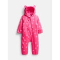 thumbnail image 1 of Wonder Nation Baby Fleece- Lined Pram, Size 0/3M -6/9M, 1 of 4