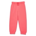 thumbnail image 1 of Wonder Nation Toddler Girls Fleece Jogger Pants, Sizes 2T-5T, 1 of 3