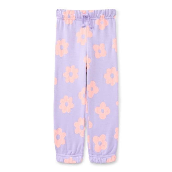 Wonder Nation Toddler Girls Fleece Jogger Pants, Sizes 2T-5T