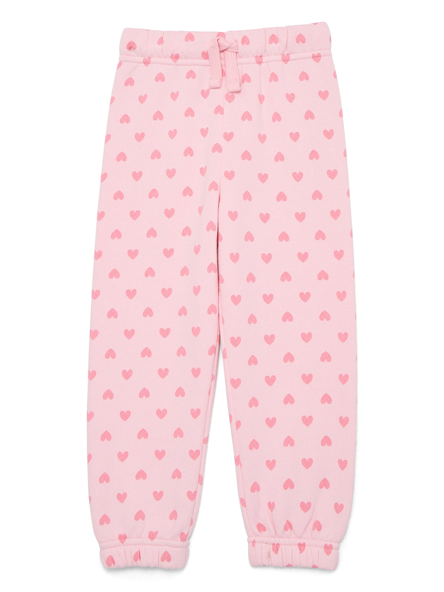 Wonder Nation Toddler Girls Fleece Jogger Pants, Sizes 2T-5T