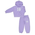 thumbnail image 1 of Wonder Nation Girls Fleece Hoodie, Sizes 4-18 & Plus, 1 of 7