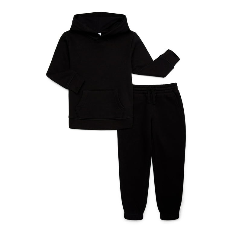 Wonder Nation Boys Fleece Hoodie and Jogger Set Sizes 4 18 Husky
