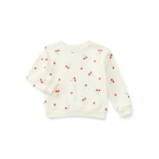 Toddler Girls Fleece Sweatshirt with Long Sleeves, Sizes 2T-5T