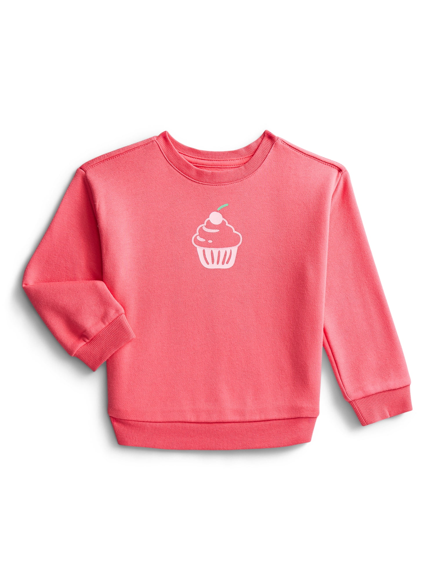 Wonder Nation Toddler Girls Fleece Sweatshirt with Long Sleeves, Sizes 2T-5T