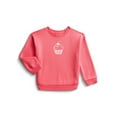 thumbnail image 1 of Wonder Nation Toddler Girls Fleece Sweatshirt with Long Sleeves, Sizes 2T-5T, 1 of 3