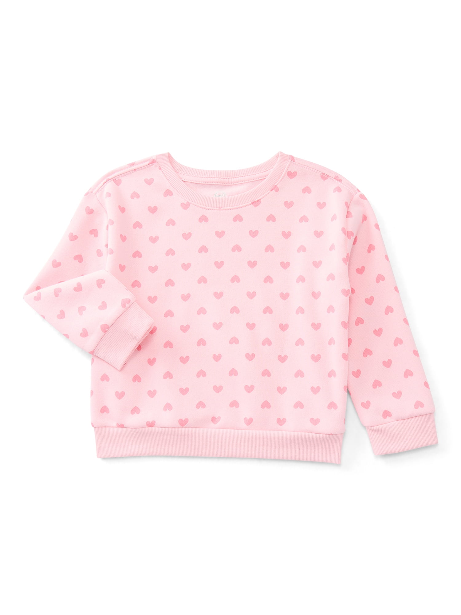Wonder Nation Toddler Girl Fleece Sweatshirt, Sizes 2T-5T