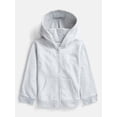 thumbnail image 1 of Wonder Nation Baby and Toddler Girls Fleece Crewneck Sweatshirt, Sizes 0M-5T, 1 of 3