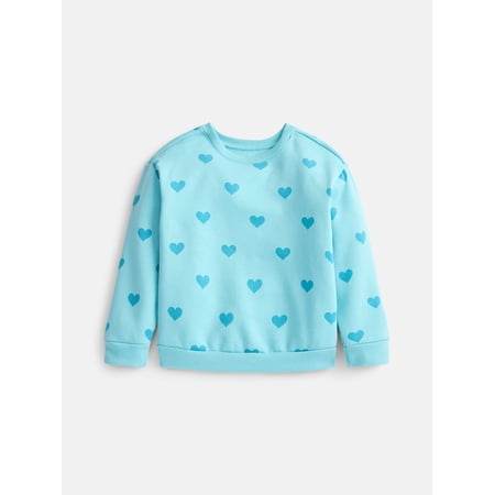 Wonder Nation Baby & Toddler Fleece Crewneck Sweatshirt, Sizes 6M-5T