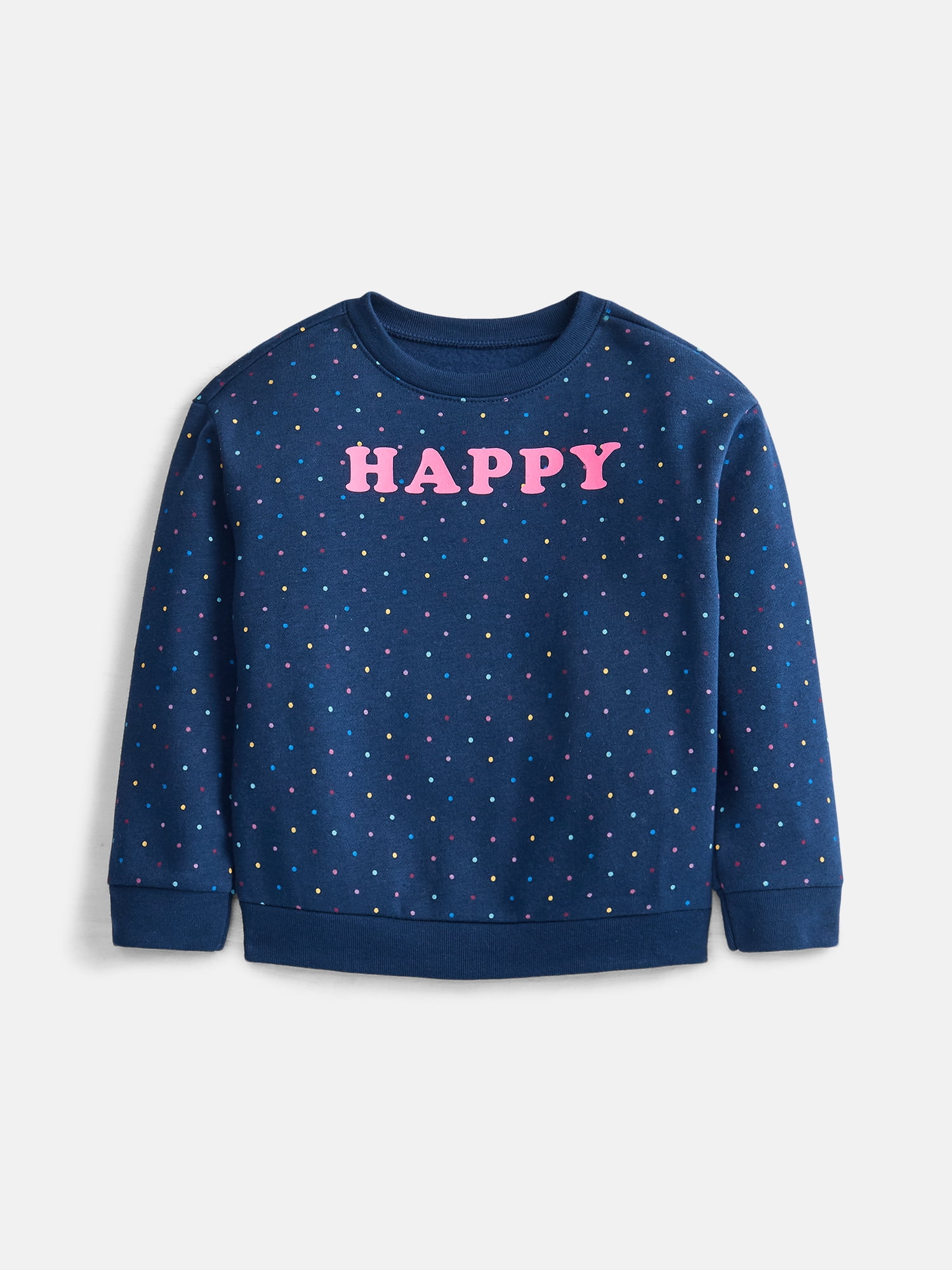 Wonder Nation Baby & Toddler Fleece Crewneck Sweatshirt, Sizes 6M-5T