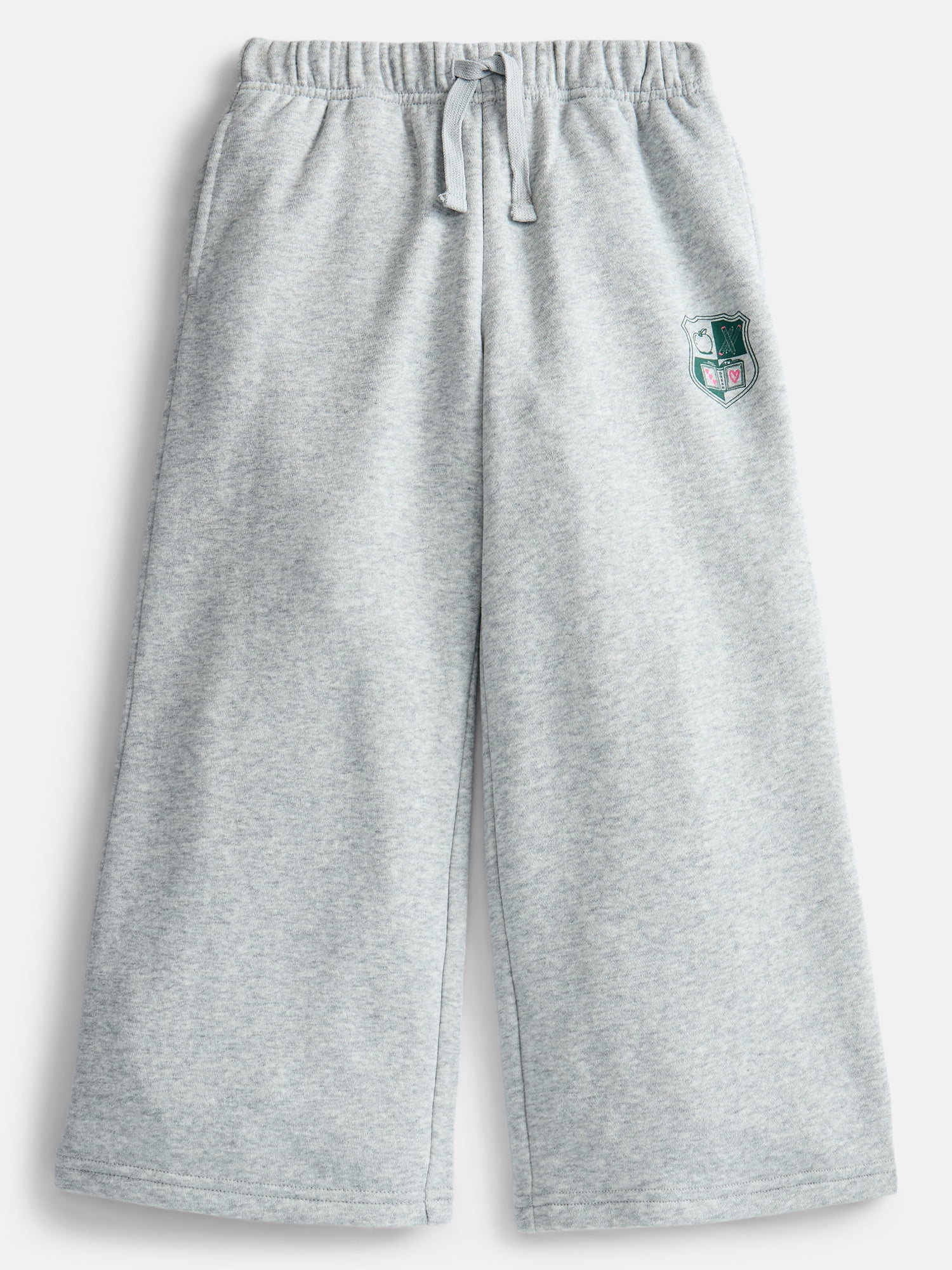Wonder Nation Girls Wide Leg Fleece Pants, Sizes 4-18 & Plus