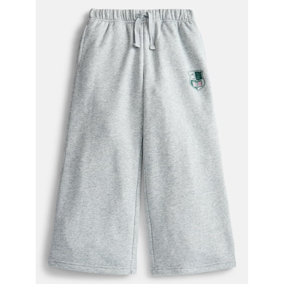 Wonder Nation Girls Wide Leg Fleece Pants, Sizes 4-18 & Plus