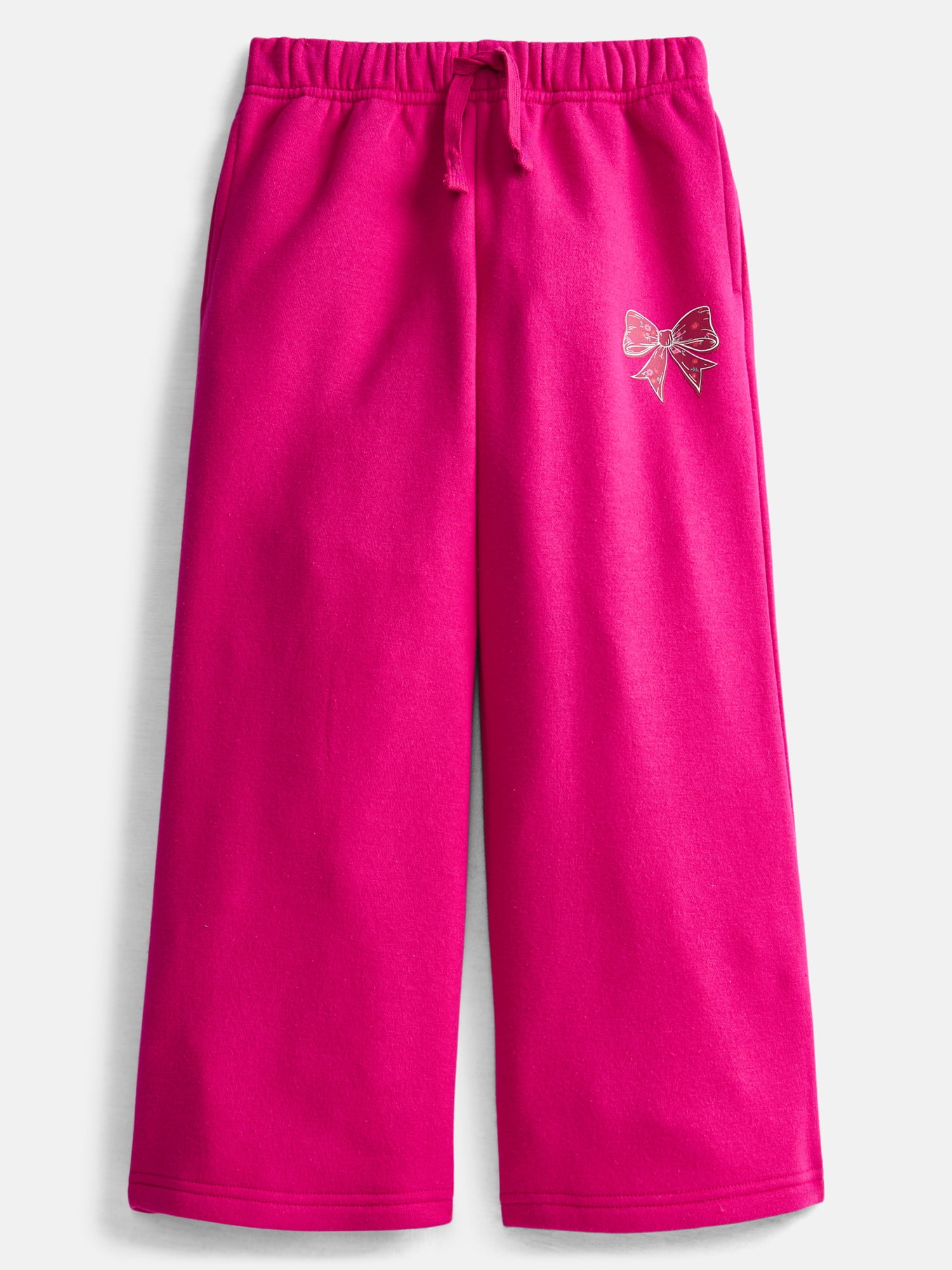 Wonder Nation Girls Wide Leg Fleece Pants, Sizes 4-18 & Plus