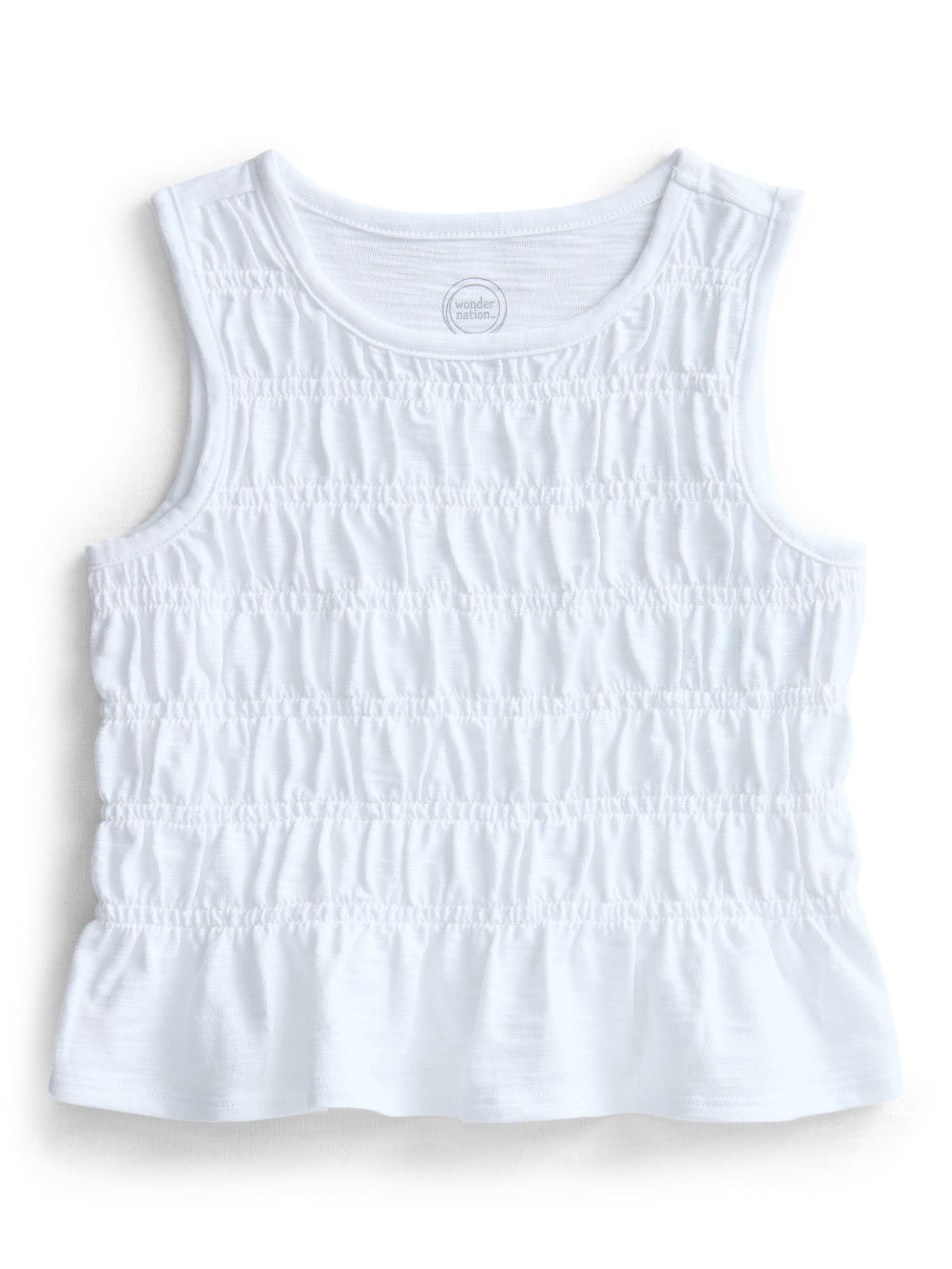 Wonder Nation Girls Flounce Top, Sizes 4-18