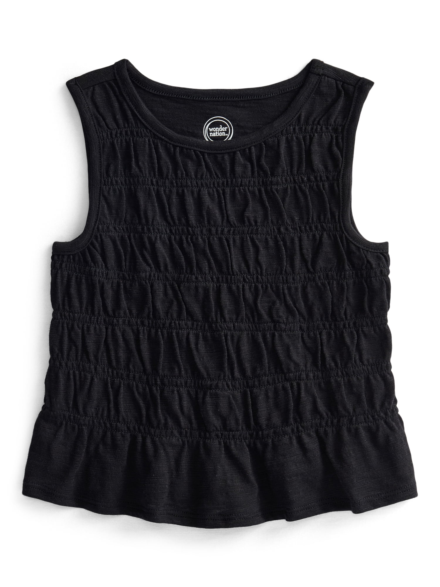 Wonder Nation Girls Flounce Top, Sizes 4-18