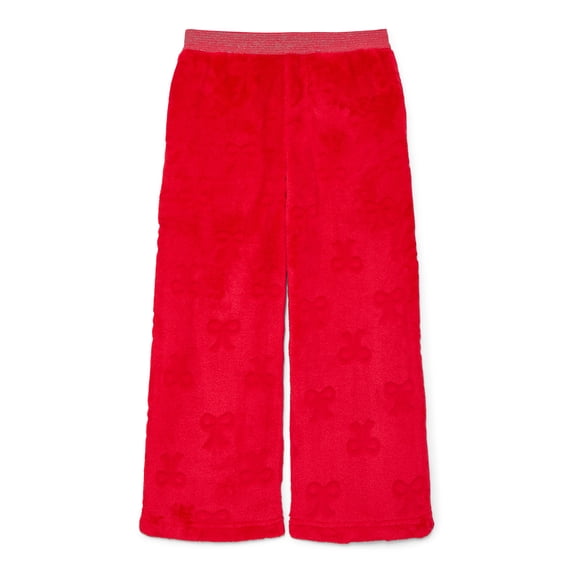 Wonder Nation Girls Straight Leg Sleep Pants, Sizes 4-18
