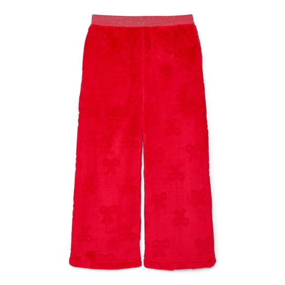 Wonder Nation Girls Straight Leg Sleep Pants, Sizes 4-18