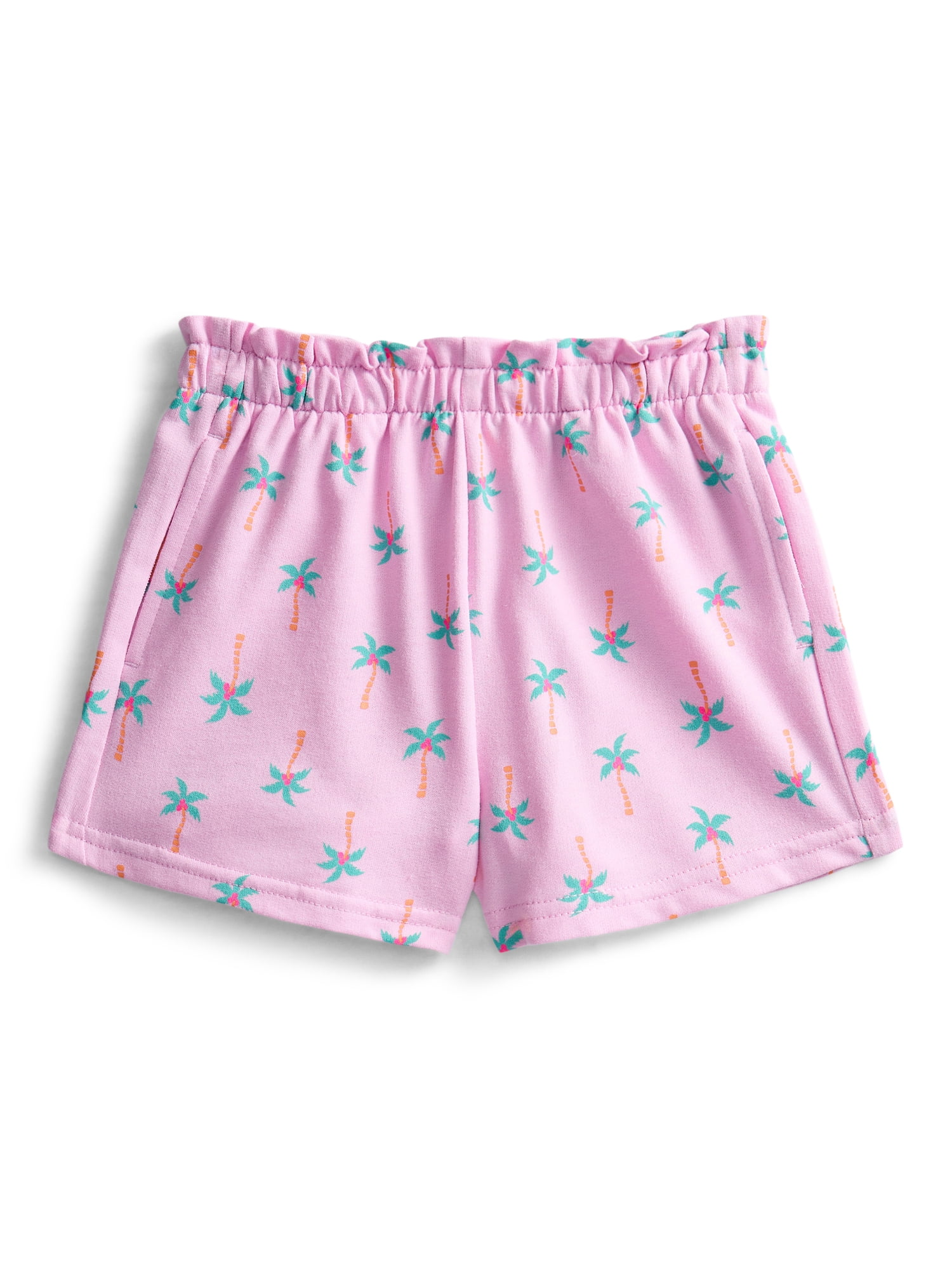Wonder Nation Toddler Girl French Terry Shorts, Sizes 18M–5T