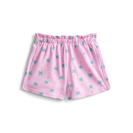 Wonder Nation Toddler Girl French Terry Shorts, Sizes 18M–5T