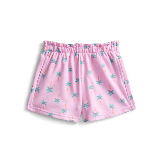 Wonder Nation Toddler Girl French Terry Shorts, Sizes 18M–5T