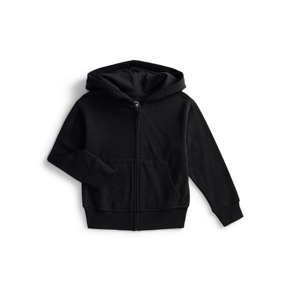 Wonder Nation Kids Full Zip Fleece Hoodie, Sizes 4-18 & Husky