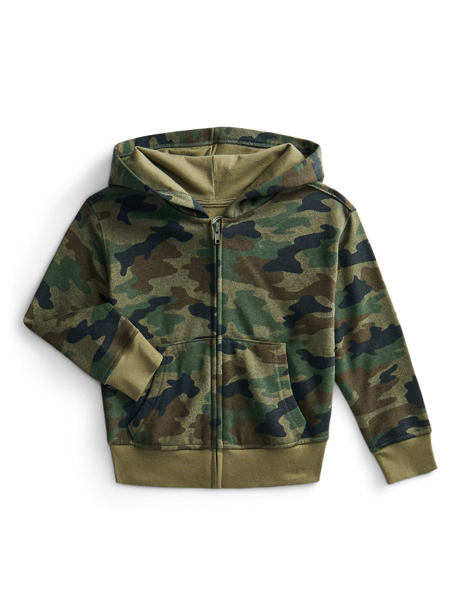 Wonder Nation Kids Full Zip Fleece Hoodie, Sizes 4-18 & Husky