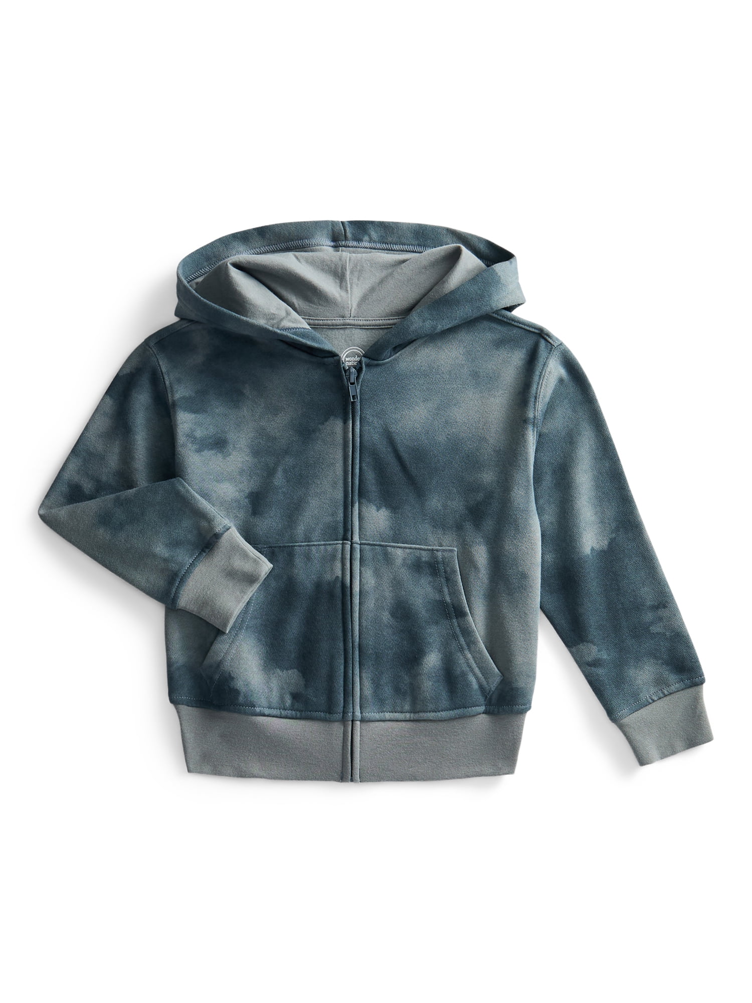 Wonder Nation Kids Full Zip Fleece Hoodie, Sizes 4-18 & Husky