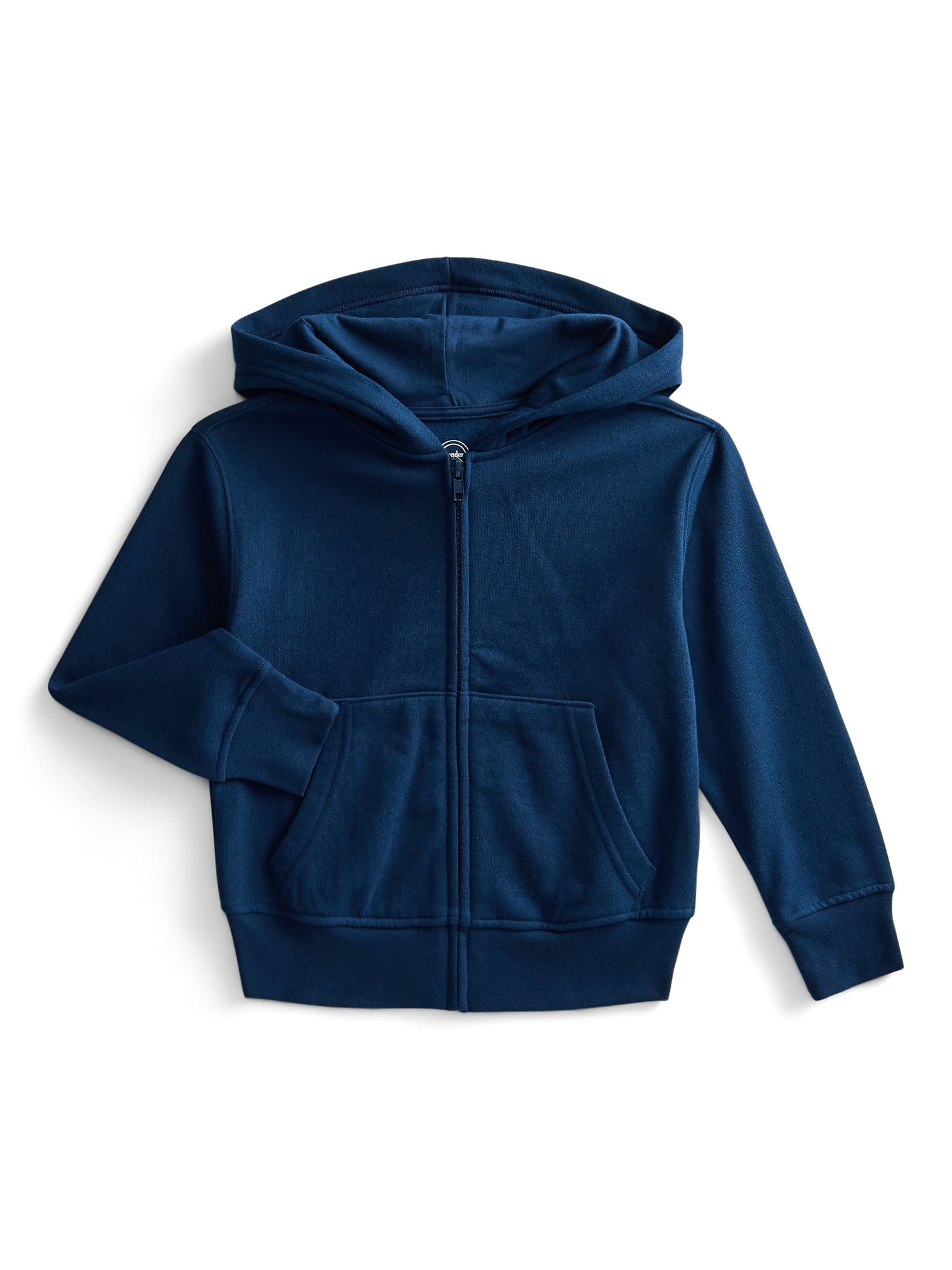 Wonder Nation Kids Full Zip Fleece Hoodie, Sizes 4-18 & Husky