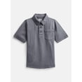 thumbnail image 1 of Wonder Nation Boys' Garment Dye Polo Shirt, Sizes XS-XXL, 1 of 3
