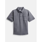 Wonder Nation Boys' Garment Dye Polo Shirt, Sizes XS-XXL
