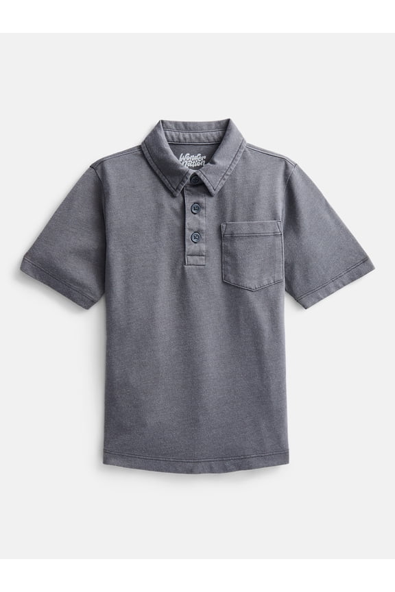 Boys' Garment Dye Polo Shirt, Sizes XS-XXL & Husky