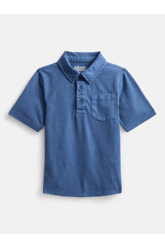 Boys' Garment Dye Polo Shirt, Sizes XS-XXL & Husky