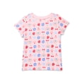 thumbnail image 1 of Wonder Nation Toddler Girls Tee with Short Sleeves, Sizes 18M-5T, 1 of 3