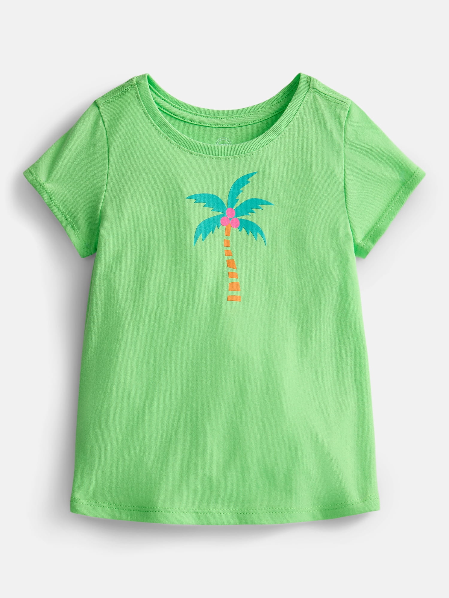 Wonder Nation Toddler Girls Graphic Tee with Short Sleeves, Sizes 18M–5T