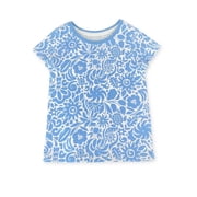 Wonder Nation Toddler Girls Printed Tee with Short Sleeves, Sizes 18M–5T