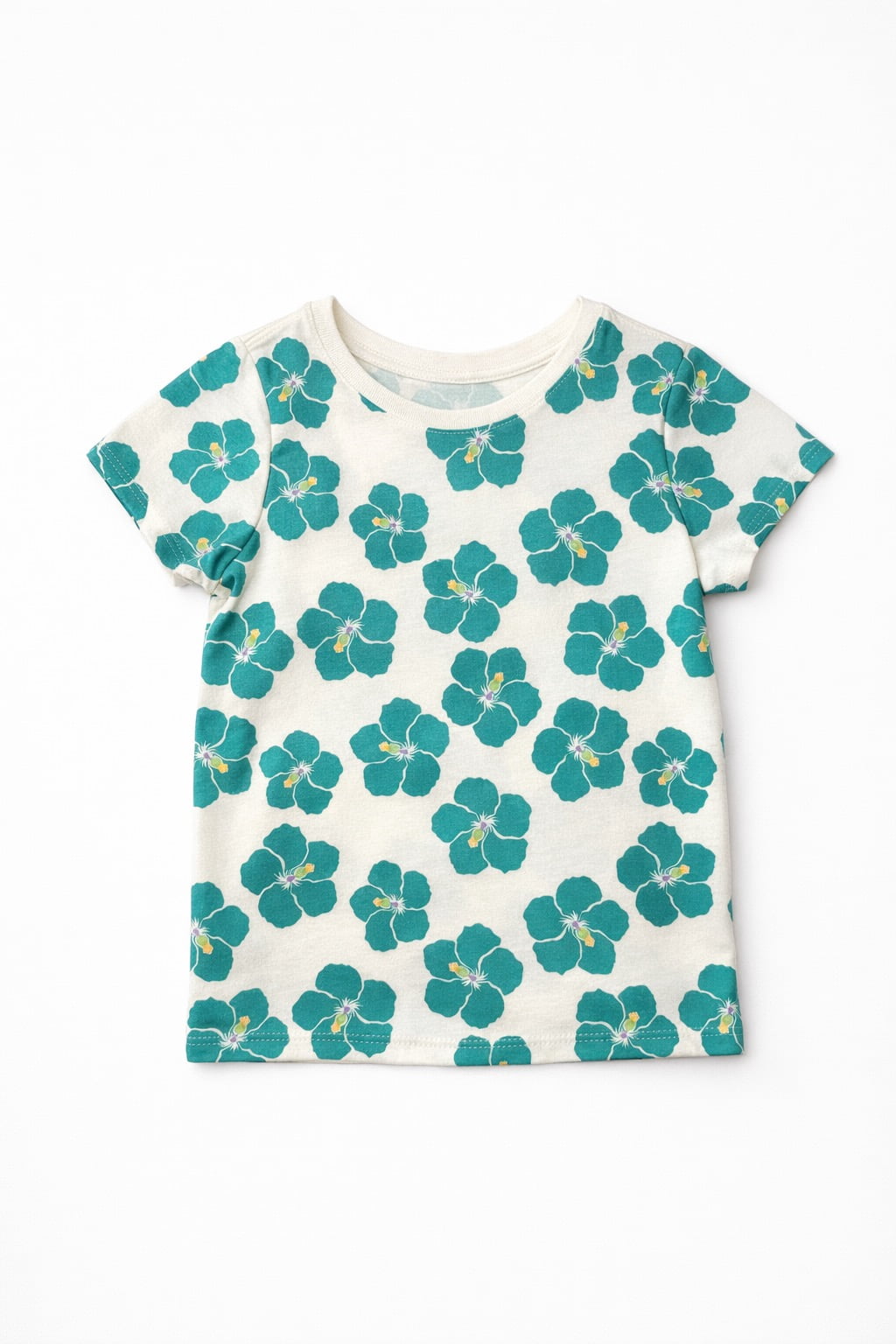 Wonder Nation Toddler Girls Printed Tee with Short Sleeves, Sizes 18M–5T