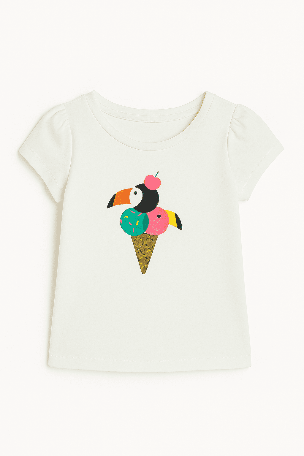 Wonder Nation Toddler Girls Graphic Tee with Short Sleeves, Sizes 18M–5T