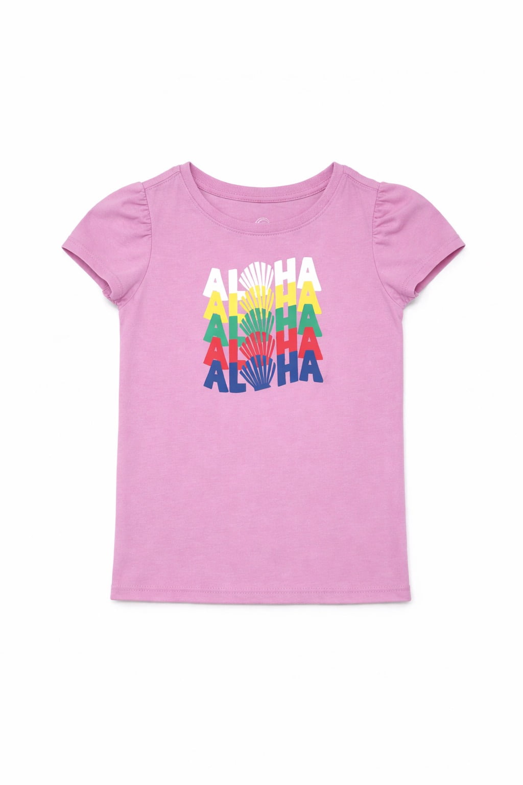 Wonder Nation Toddler Girls Graphic Tee with Puff Sleeves, Sizes 18M–5T