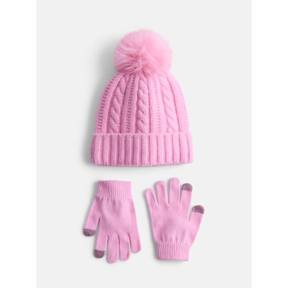 Wonder Nation Girl's Hat Glove Set