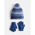 thumbnail image 1 of Wonder Nation Kids' Space Dye Beanie Hat and Gloves Set, 3- Piece, 1 of 4