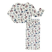 WONDER NATION Hello Kitty Girls Long Sleeve Top and Sleep Pant Pajama Set, 2-Piece, Sizes 4-18
