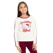 WONDER NATION Hello Kitty Girls Cotton Graphic Tee with Long Sleeves, Sizes 4-18